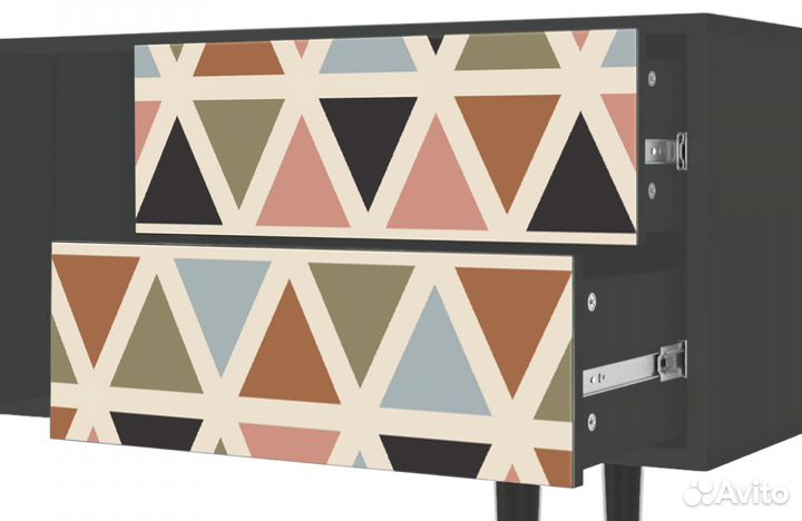 Тв-тумба T1 - Антрацит - Royal Triangles