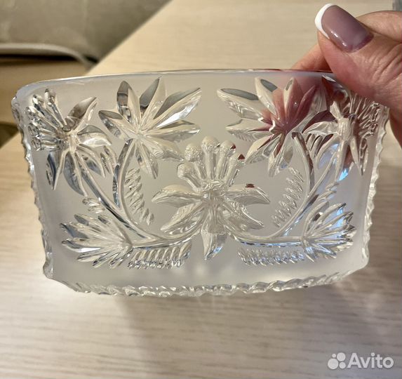 Хрустальная ваза, салатник СССР