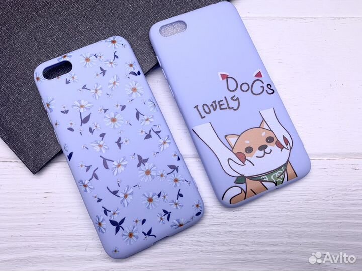 Силиконовый чехол на honor, samsung c принтом