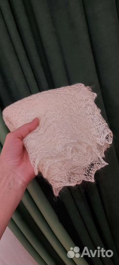 Палантин белый новый