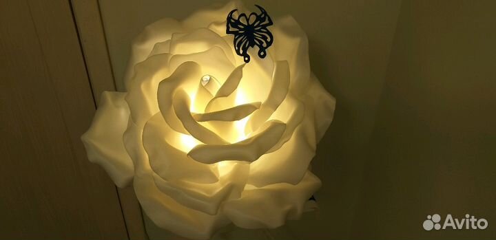 Роза-торшер из изалона