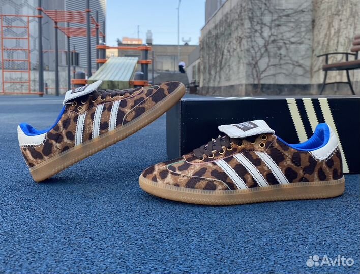 Кроссовки adidas samba wales bonner leopard