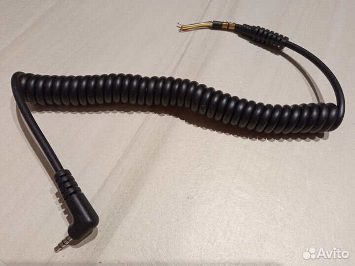 Витой кабель для гарнитуры с разъёмом jack 3.5