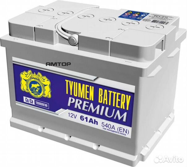 Tyumen battery 6CT61L0 Аккумулятор 61 а/ч 