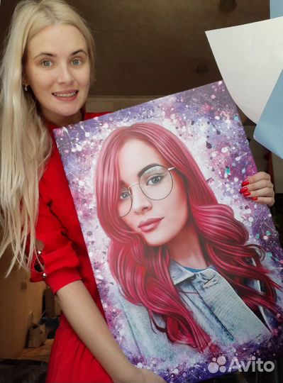 Портрет, картина в Рязани по фото на холсте