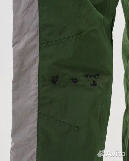 Брюки OFF-white x AIR jordan track pant green