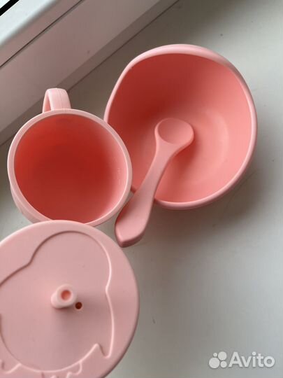 Силиконовая детская посуда