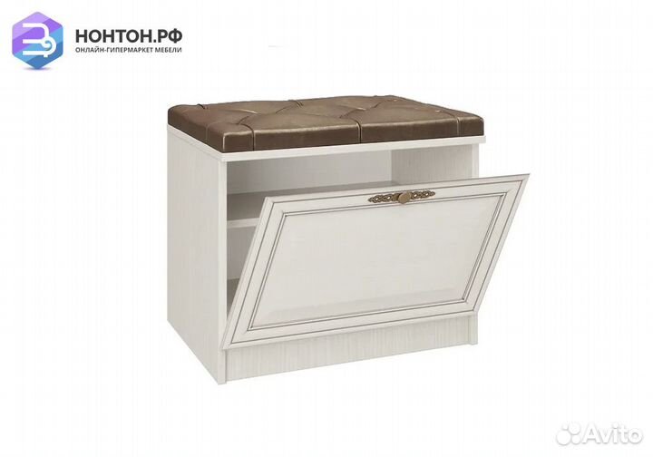 Тумба для обуви Габриэлла вудлайн кремовый / санда