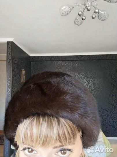 Шапка норковая женская