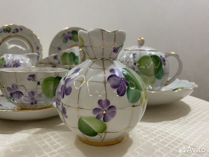 Сервиз чайный Лесная фиалка лфз СССР