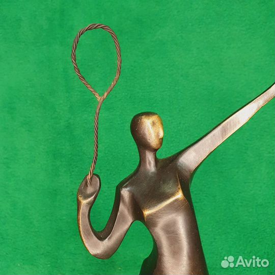 Бронзовая статуэтка Теннисистка. Модерн. Спорт