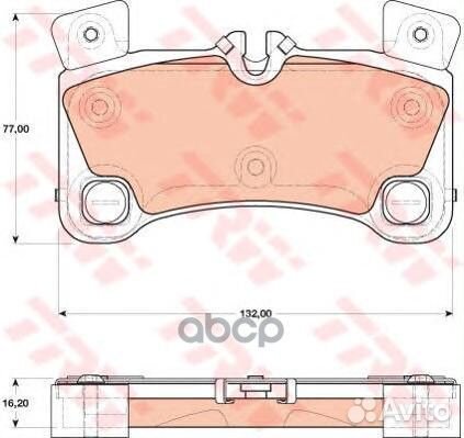 Колодки тормозные дисковые audi: Q7 (4L) 06- PO