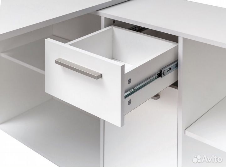 Письменный стол угловой белый