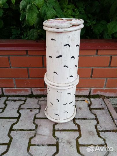 Старинная деревянная маслобойка