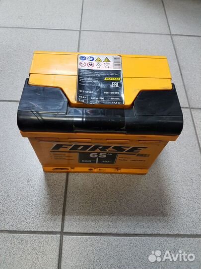 Акумулятор 65A обратный