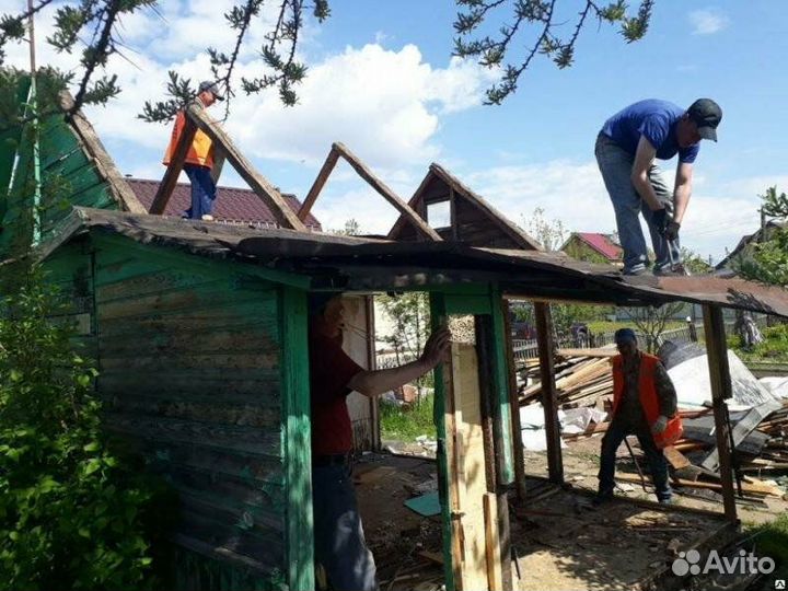 Расчистка участка Спил деревьев Вывоз мусора
