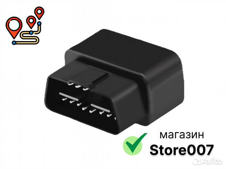 Трекер с подключением в разъём OBD