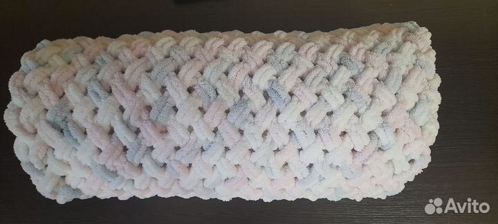 Плед большой плюшевый из ализе пуффи 100*140