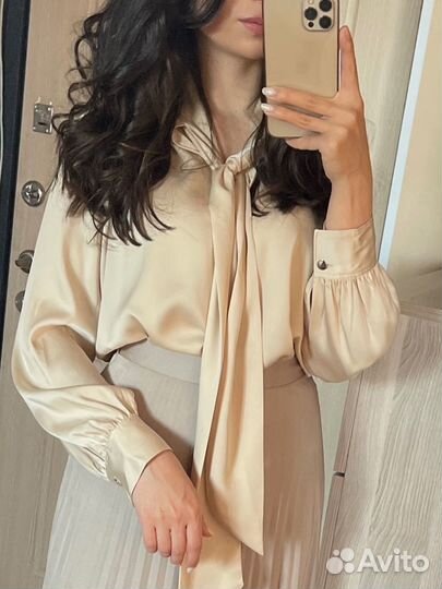 Massimo dutti блуза шелк