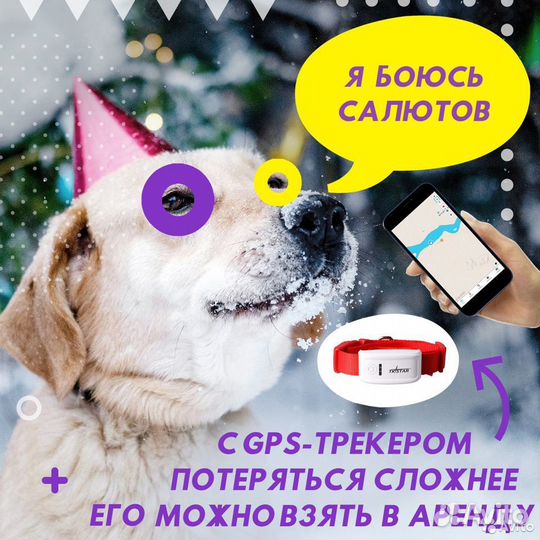 Gps-ошейник для кошек и собак 