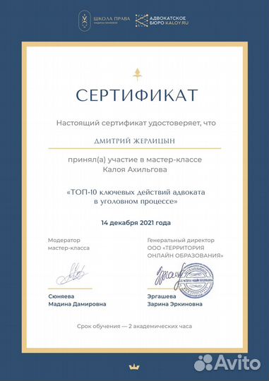 Адвокат-эксперт уголовных дел