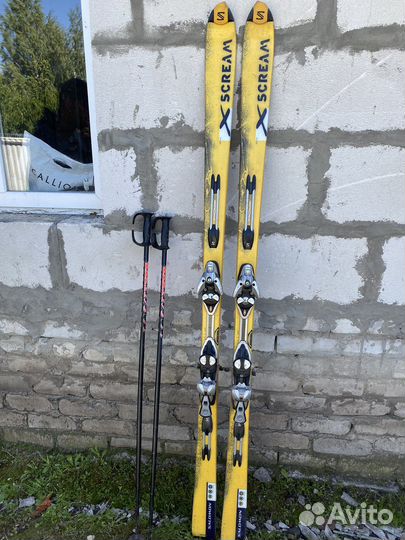 Горные лыжи с креплением