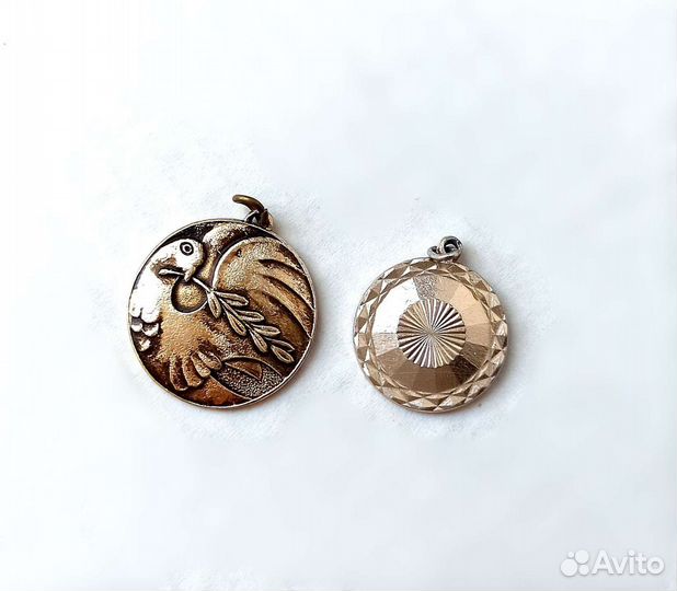 Кулоны Винтаж Клипсы Бижутерия 1950-1970-е СССР