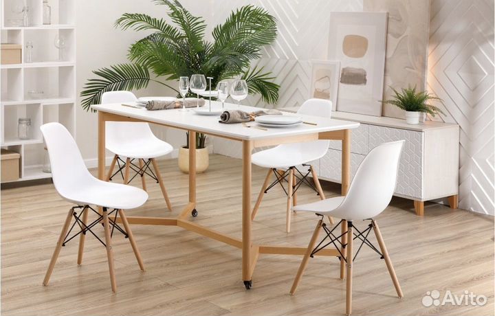 Стулья комплект IKEA Eames 4шт. Новые