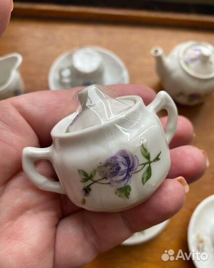 Кукольный сервиз ссср, посудка фарфоровая