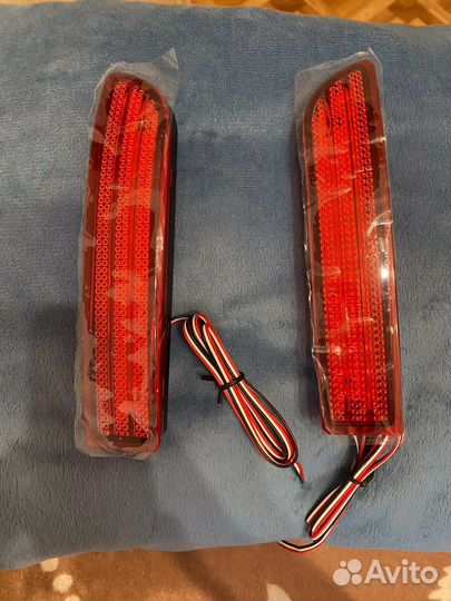 Led катафоты в задний бампер для toyota ипсум,гая