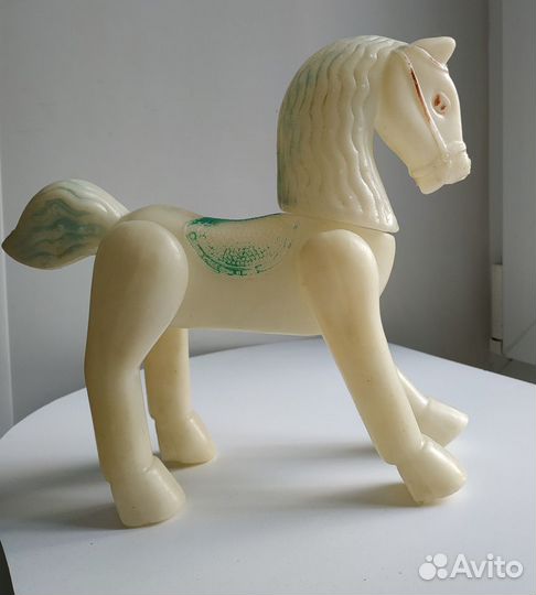Лошадь, лошадка пластик игрушка СССР