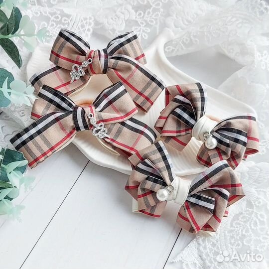 Бантики для волос ручной работы