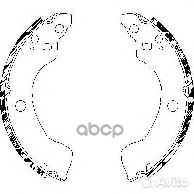 4189.00 колодки барабанные Nissan Almera 1.5-1