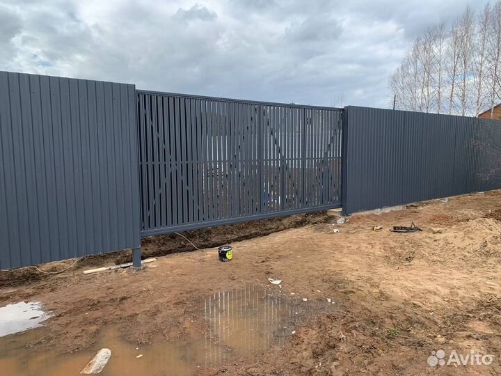 Автоматические откатные ворота