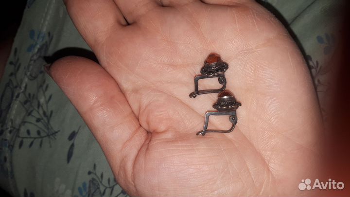 Серьги серебро СССР