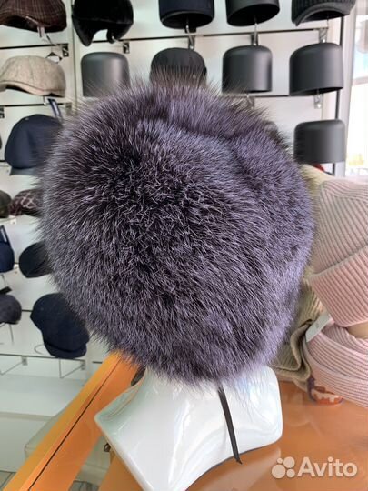 Шапка цельная из меха лисы