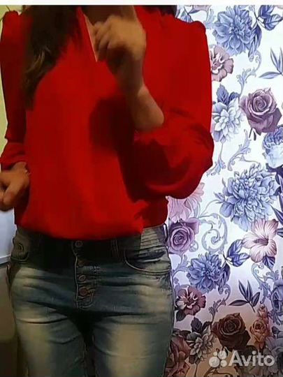 Боди женское красное, пудра новое 42/44