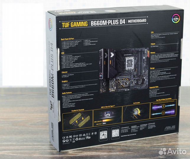 Материнская плата asus TUF gaming B660M-plus новая