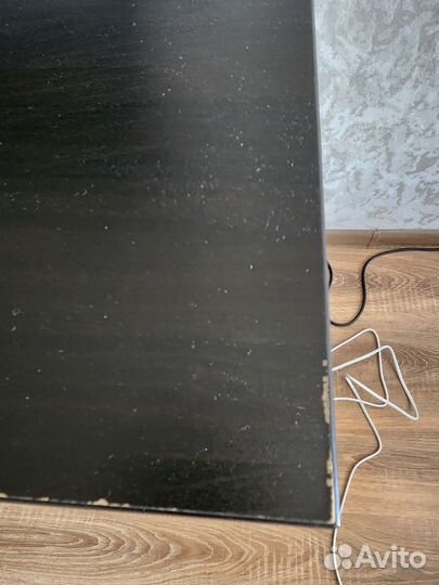 Письменный стол, черно-коричневый 73x50 см