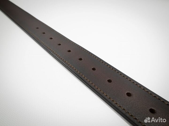 Кожаный гитарный ремень.Ручной пошив