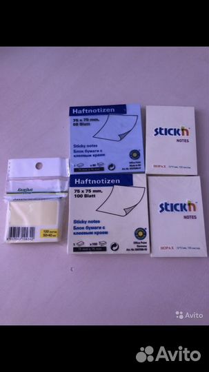 Листки для записи, Блок бумаги с клеевым краем / с