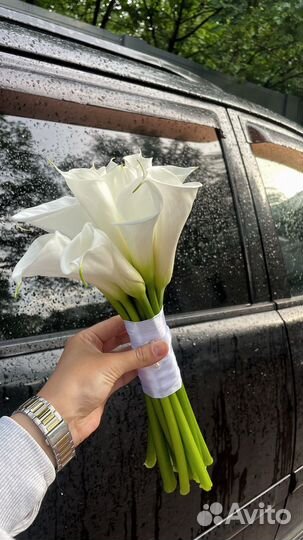 Каллы свадебный букет