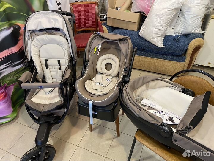 Коляска chicco 3 в 1