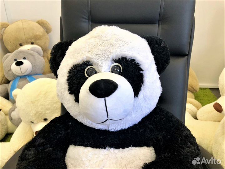 Плюшевая панда 110 см (чёрно-белая)