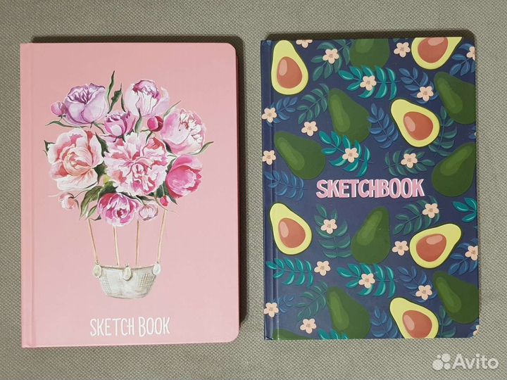 Скетчбук на резинке, А5 плотная бумага 80 листов