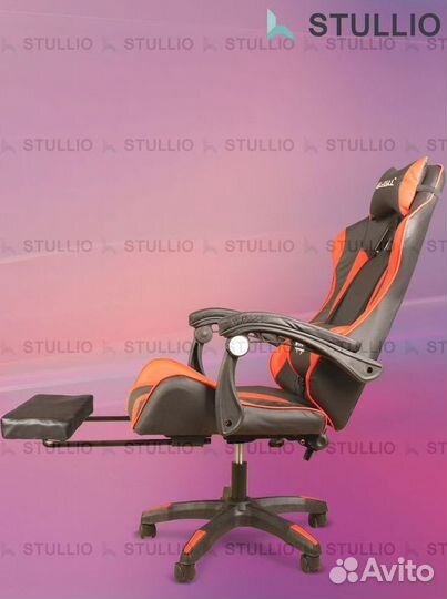 Компьютерное игровое кресло геймерское с массажем