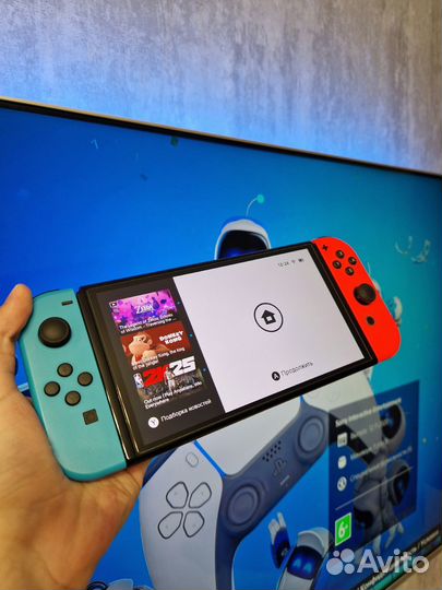 Nintendo Switch Oled 64+64GB (Не прошитая)