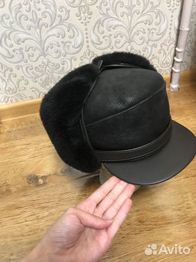 Шапка мужская (дублёнка) 60-61 размер