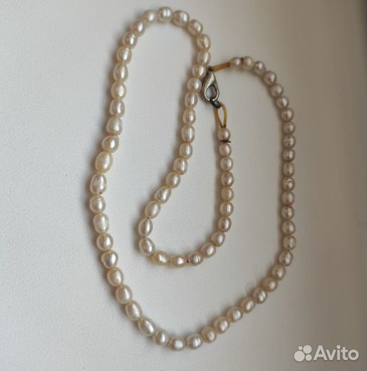 Колье 45 см жемчуг речной