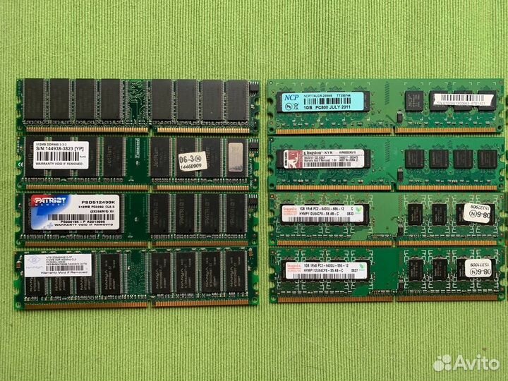 Оперативная память DDR, DDR2 и DDR3